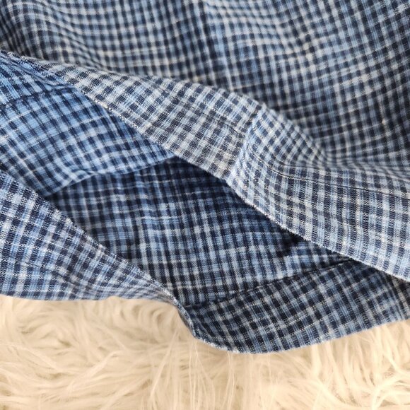 Tommy Bahama Linen Silk Shorts Mens 38 Checkered Chino Summer Mid‎ Rise 40x11 - Picture 10 of 15